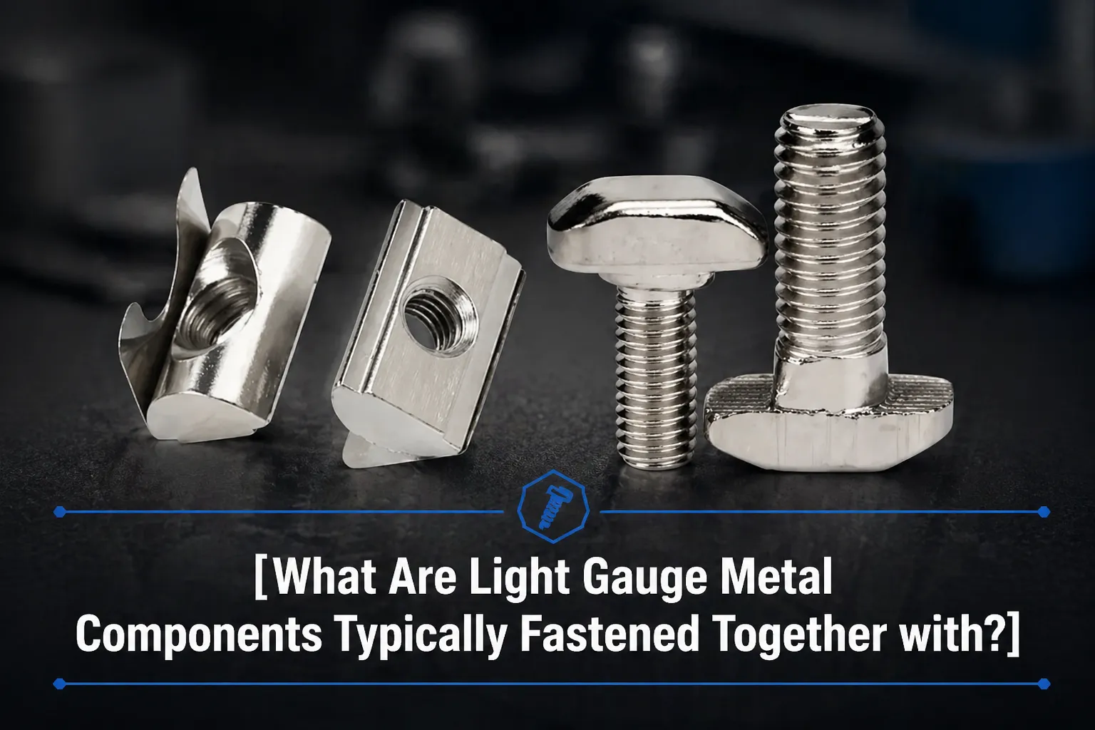 What Are Light Gauge Metal Components Typically Fastened Together with?