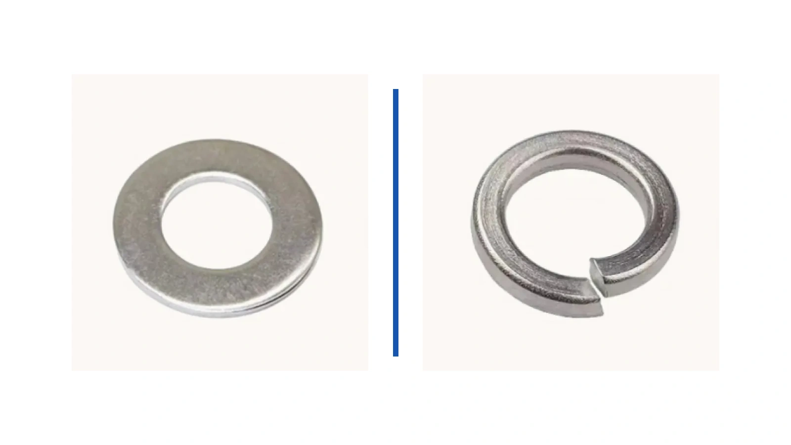 Official Qiyi flat washer and spring washer product images shown without alteration.